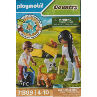 PLAYMOBIL COUNTRY 71309 FAMIGLIA DI GATTI