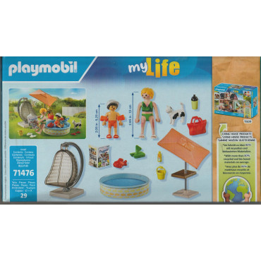 PLAYMOBIL MY LIFE 71476 RELAX IN GIARDINO - STARTER PACK