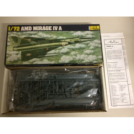 modellino in plastica HELLER 351 AMD MIRAGE IV A scala 1: 72 nuovo in scatola danneggiata ed aperta