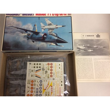 modellino in plastica ESCI DASSAULT BREGUET MIRAGE F1 C/CG/CE/CZ scala 1: 48 nuovo in scatola danneggiata ed aperta