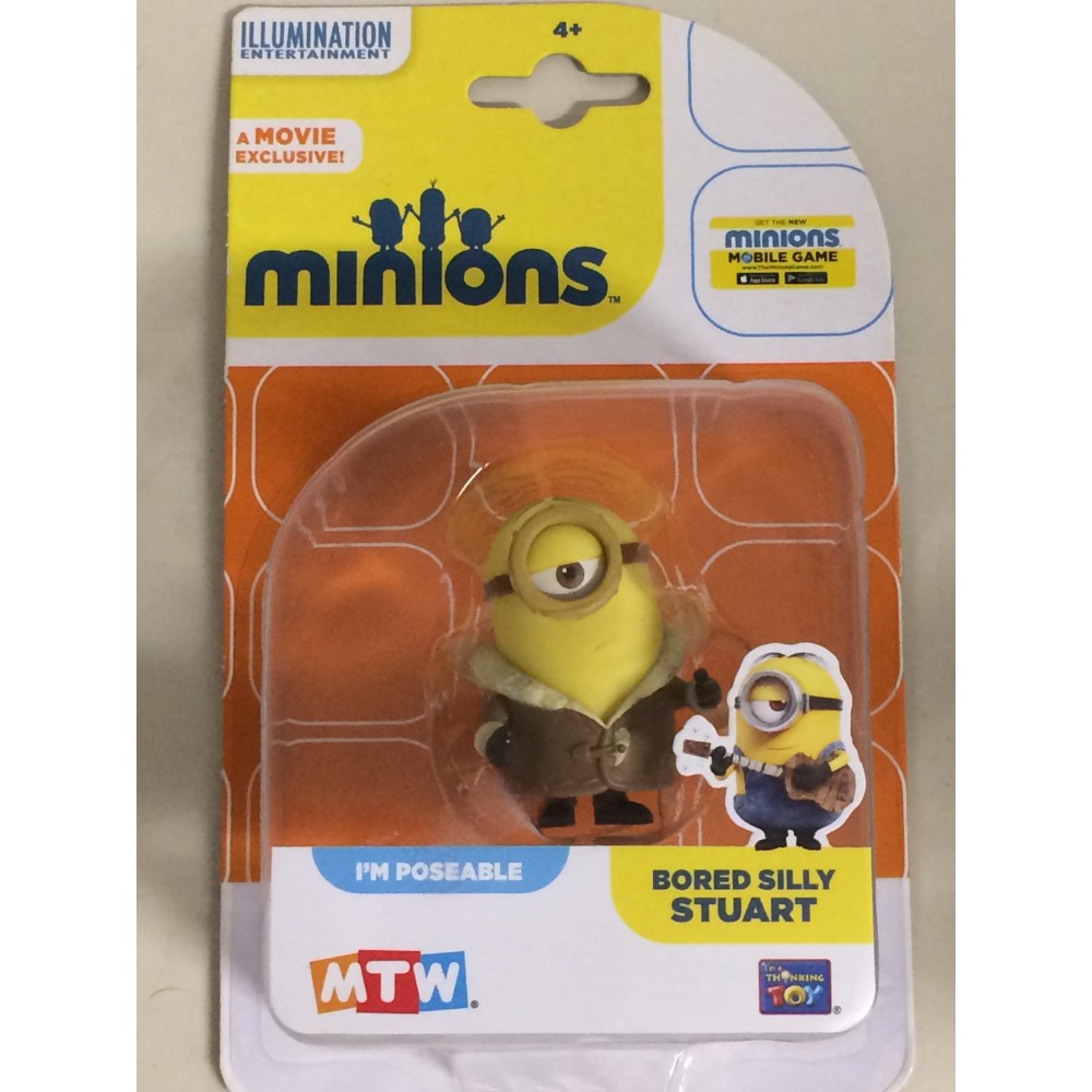 MINIONS 5cm ACTION FIGURE BORED SILLY STUART