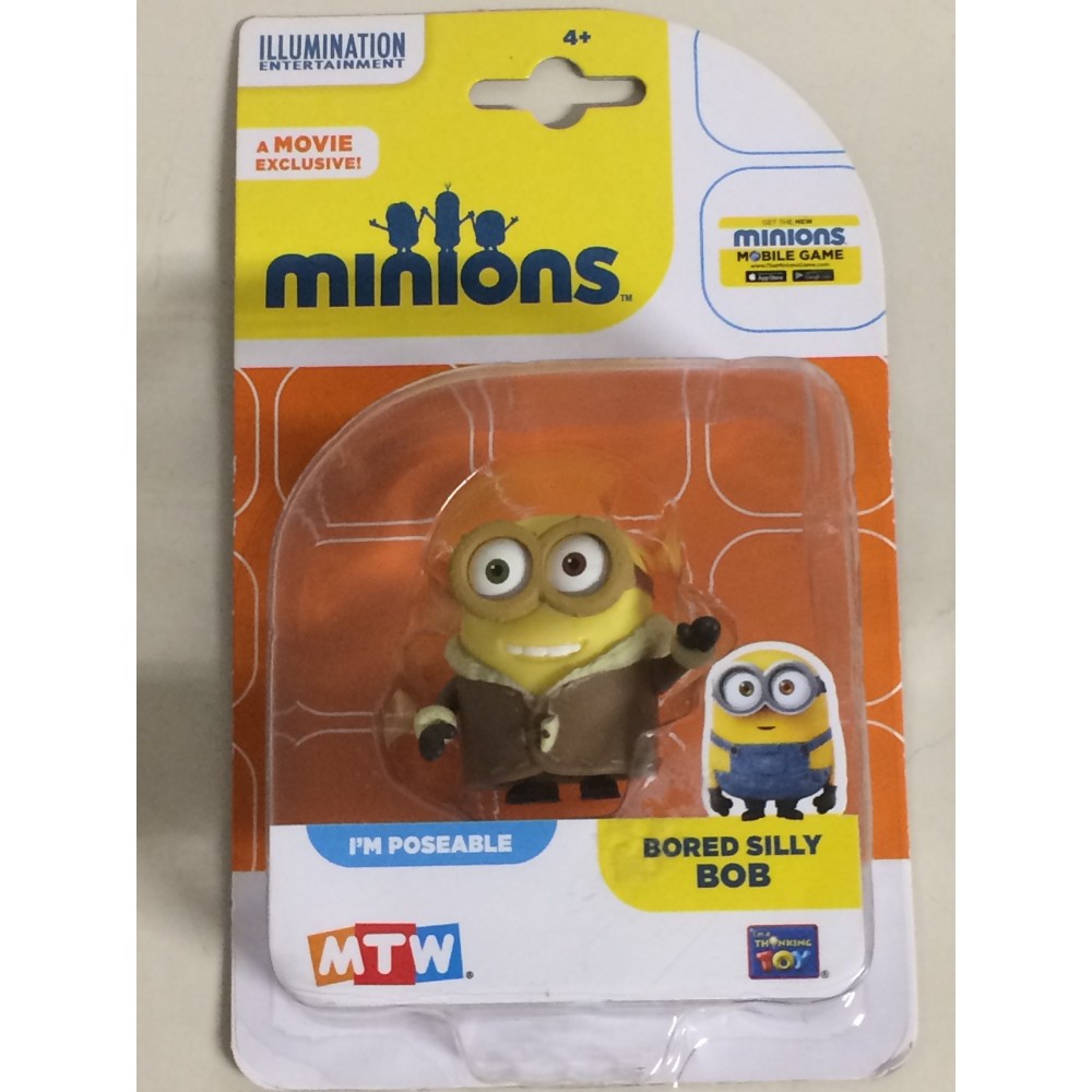 MINIONS 5cm ACTION FIGURE BORED SILLY BOB