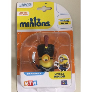 MINIONS 5cm ACTION FIGURE VIVE LE MINION