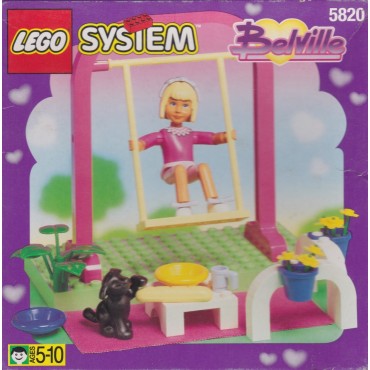 LEGO SYSTEM BELVILLE 5820 LA RAGAZZA SULL'ALTALENA  scatola danneggiata