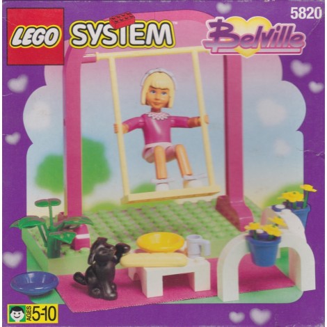 LEGO SYSTEM BELVILLE 5820 GIRL ON SWING scatola danneggiata