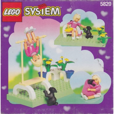 LEGO SYSTEM BELVILLE 5820 GIRL ON SWING scatola danneggiata