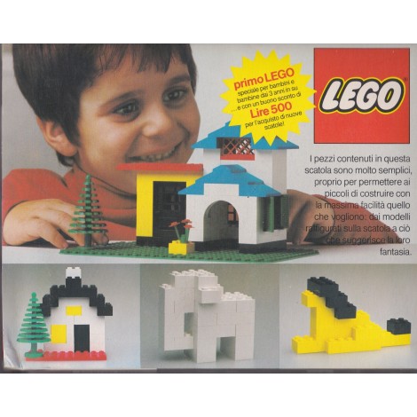 LEGO STARTER SET  1 released in 1977 forItalian market only New in opened box