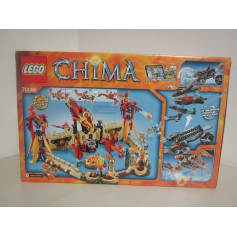 En eller anden måde kaldenavn Kirkegård LEGO LEGENDS OF CHIMA 70146 FLYING PHOENIX FIRE TEMPLE
