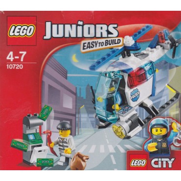 LEGO JUNIORS EASY TO BUILT 10720 INSEGUIMENTO SULL'ELICOTTERO DELLA POLIZIA