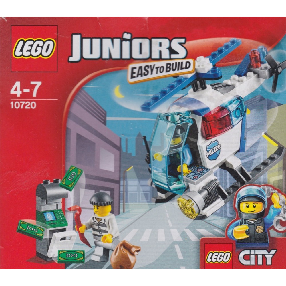 LEGO JUNIORS EASY TO BUILT 10720 INSEGUIMENTO SULL'ELICOTTERO DELLA POLIZIA