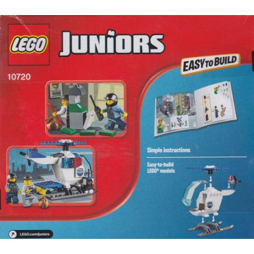 LEGO JUNIORS EASY TO BUILT 10720 INSEGUIMENTO SULL'ELICOTTERO DELLA POLIZIA