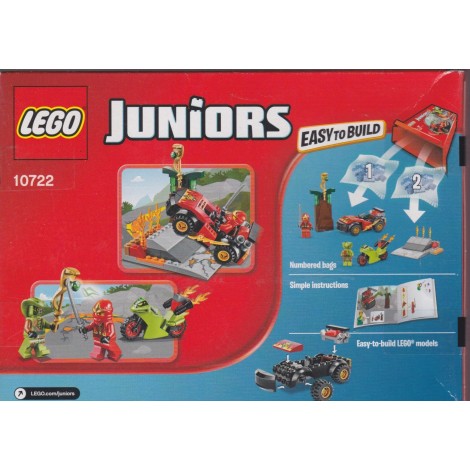 LEGO JUNIORS EASY TO BUILD 10722  NINJAGO LA RESA DEI CONTI CON IL SERPENTE