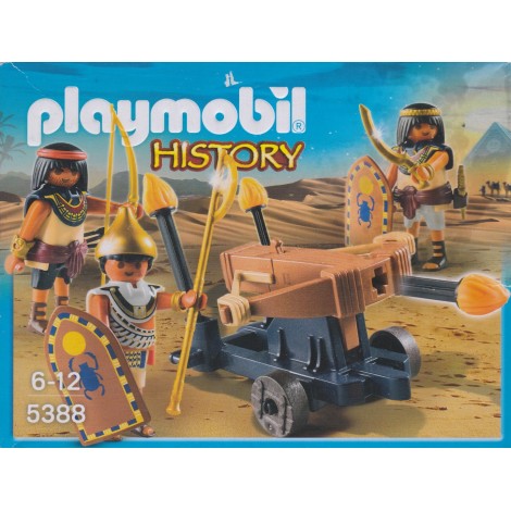 PLAYMOBIL HISTORY 5388 EGYPTIAN TROOP WITH T BALLISTA