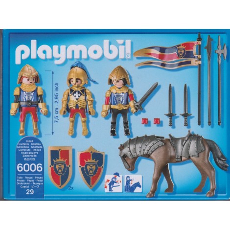 PLAYMOBIL KNIGHTS 6006 LA SQUADRA ESPLORATIVA DEI CAVALIERI DEL LEONE