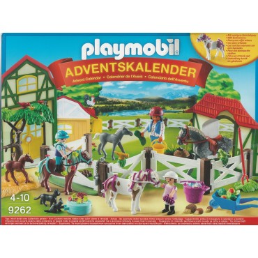 PLAYMOBIL CALENDARIO DELL'AVVENTO 9262 UNA GIORNATA AL MANEGGIO