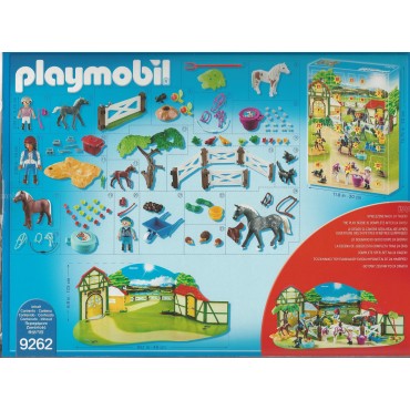 PLAYMOBIL CALENDARIO DELL'AVVENTO 9262 UNA GIORNATA AL MANEGGIO