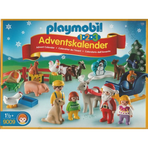 PLAYMOBIL ADVENT CALENDAR 9009 1.2.3 CHRISTMAS ON THE FARM