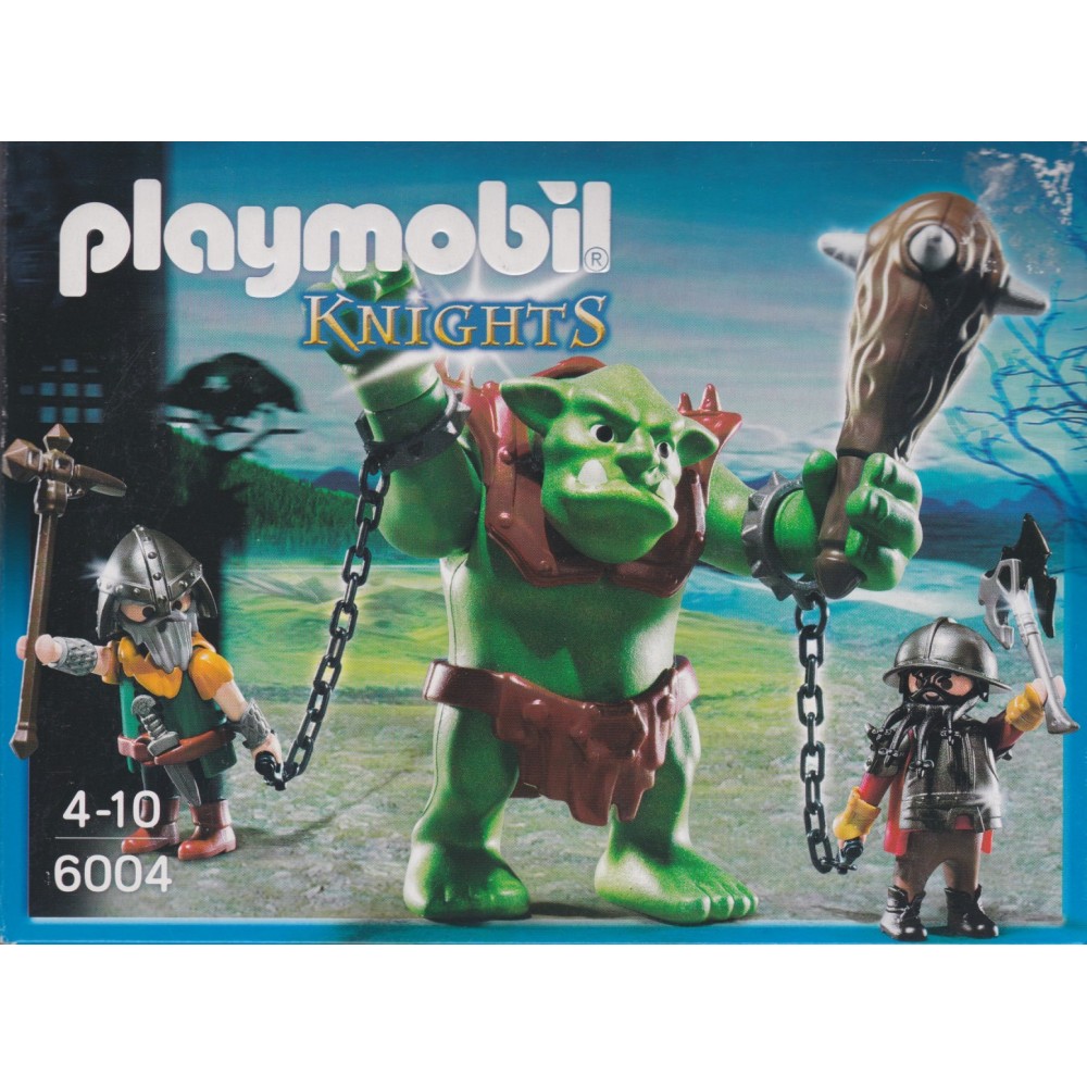PLAYMOBIL 6004 GIANT TROLL WITH DWARF FIGHTERS