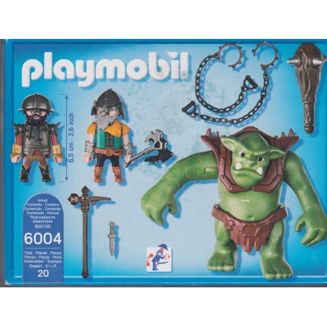 PLAYMOBIL 6004 GIANT TROLL WITH DWARF FIGHTERS