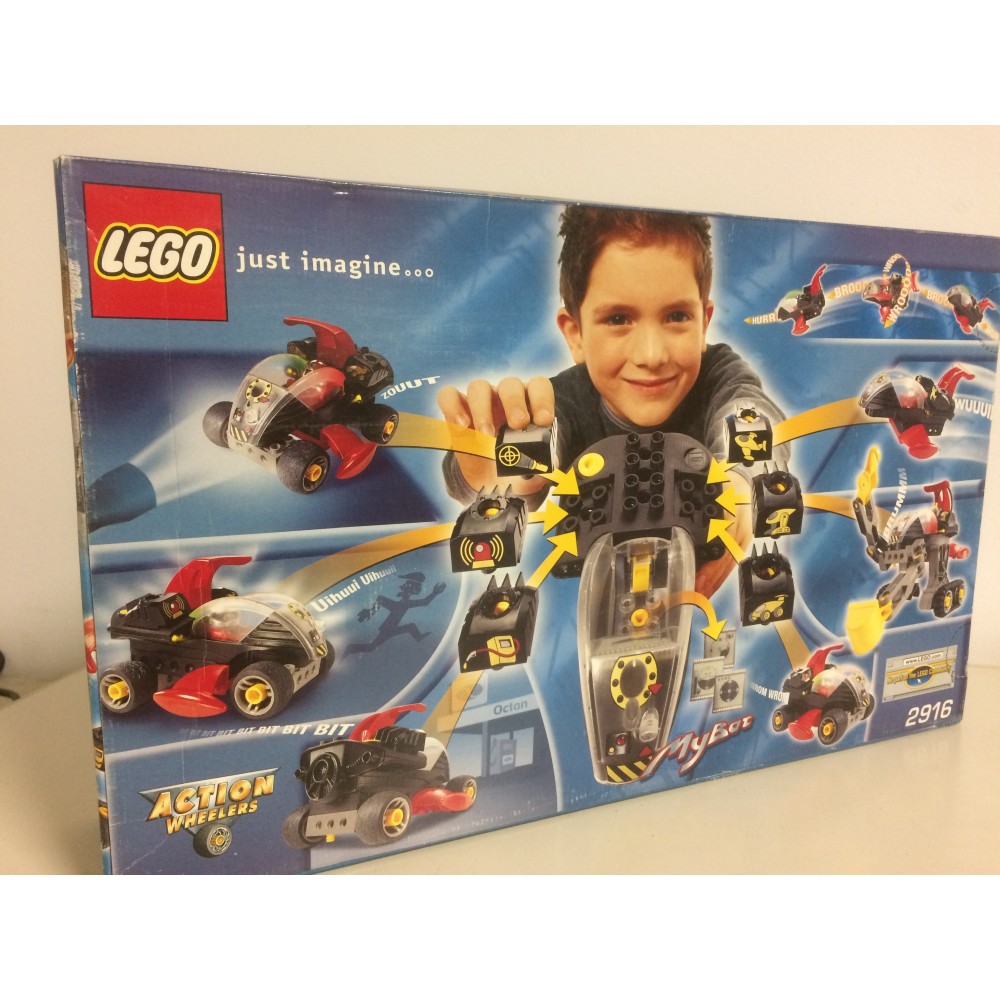 Renovering genopfyldning igen LEGO ACTION WHEELER 2916 MY BOT incl interactive LCD DISPLAY & SPECIAL  BRICKS