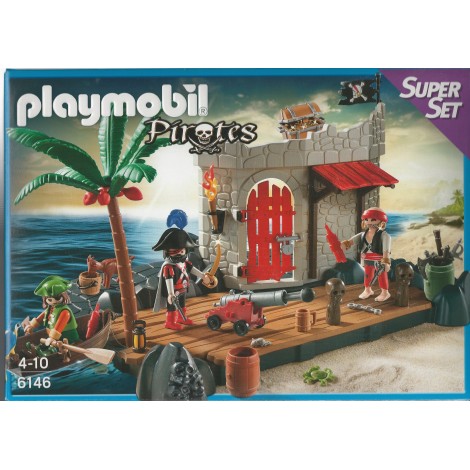 PLAYMOBIL PIRATES 6146 SUPER SET PIRATE FORT