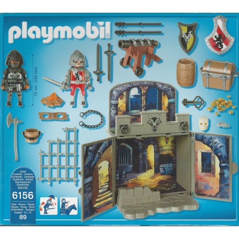 PLAYMOBIL KNIGHTS 6156 LO SCRIGNO DEI CAVALIERI EL LUPO