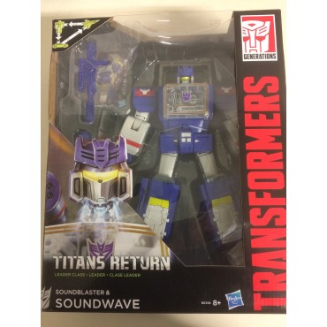 TRANSFORMERS ACTION FIGURE GENERATIONS TITANS RETURN LEADER CLASS SOUNDWAVE ACTION FIGURE Hasbro B8358