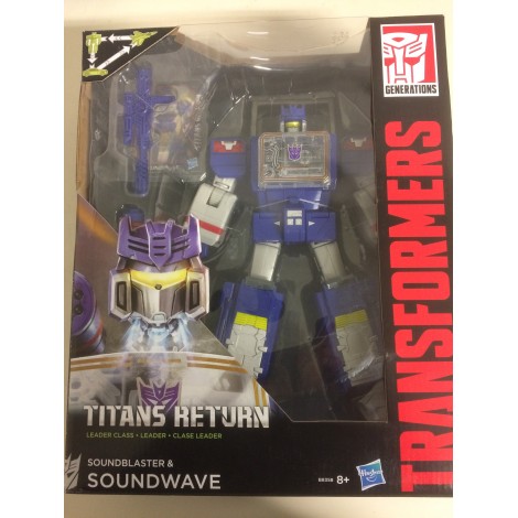 TRANSFORMERS GENERATIONS TITANS RETURN LEADER CLASS SOUNDWAVE ACTION FIGURE Hasbro B8358