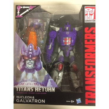 TRASFORMERS ACTION FIGURE TITANS RETURNS NUCLEON & GALVATRON GENERATION