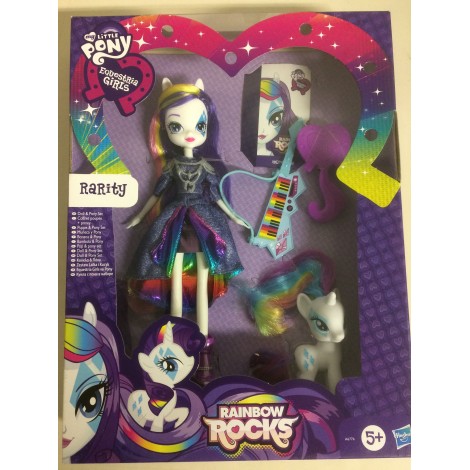 MY LITTLE PONY EQUESTRIA GIRLS RARITY DOLL AND PONY SET and accesories Hasbro A6776