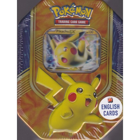 POKEMON trading card game TIN BOX PIKACHU EX  English cards