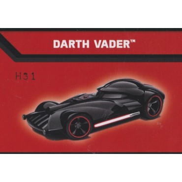 HOT WHEELS - STAR WARS  CHARACTER CAR DARTH VADER single vehicle package CGW36-0517