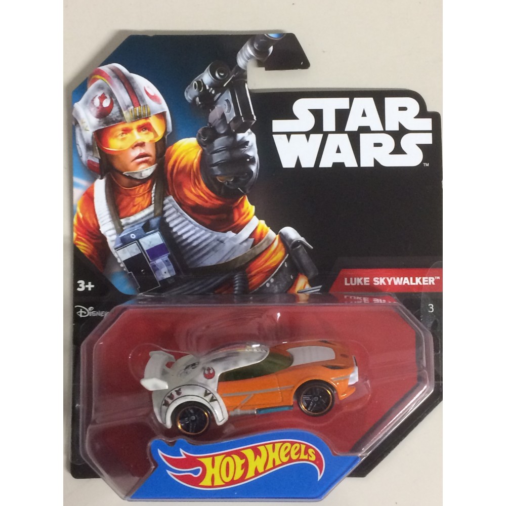 HOT WHEELS - STAR WARS  CHARACTER CAR LUKE SKYWALKER  single vehicle package CGW38-0517