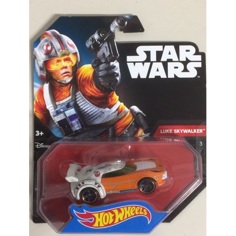 HOT WHEELS - STAR WARS  CHARACTER CAR LUKE SKYWALKER  single vehicle package CGW38-0517