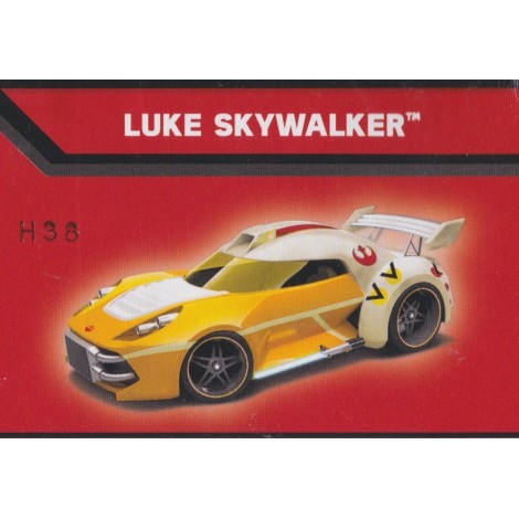 HOT WHEELS - STAR WARS  CHARACTER CAR LUKE SKYWALKER  single vehicle package CGW38-0517