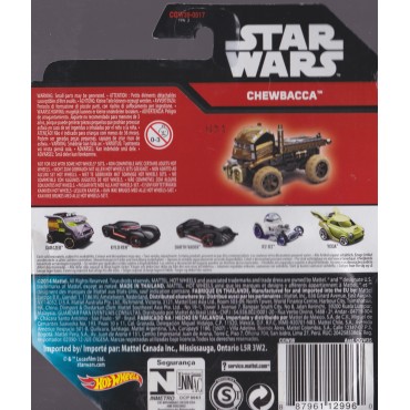 HOT WHEELS - STAR WARS  CHARACTER CAR CHEWBACCA single vehicle package CGW39-0517