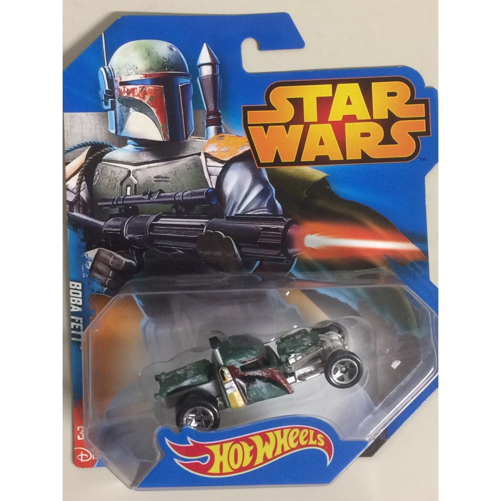 HOT WHEELS - STAR WARS  CHARACTER CAR BOBA FETT single vehicle package CGW42-0511