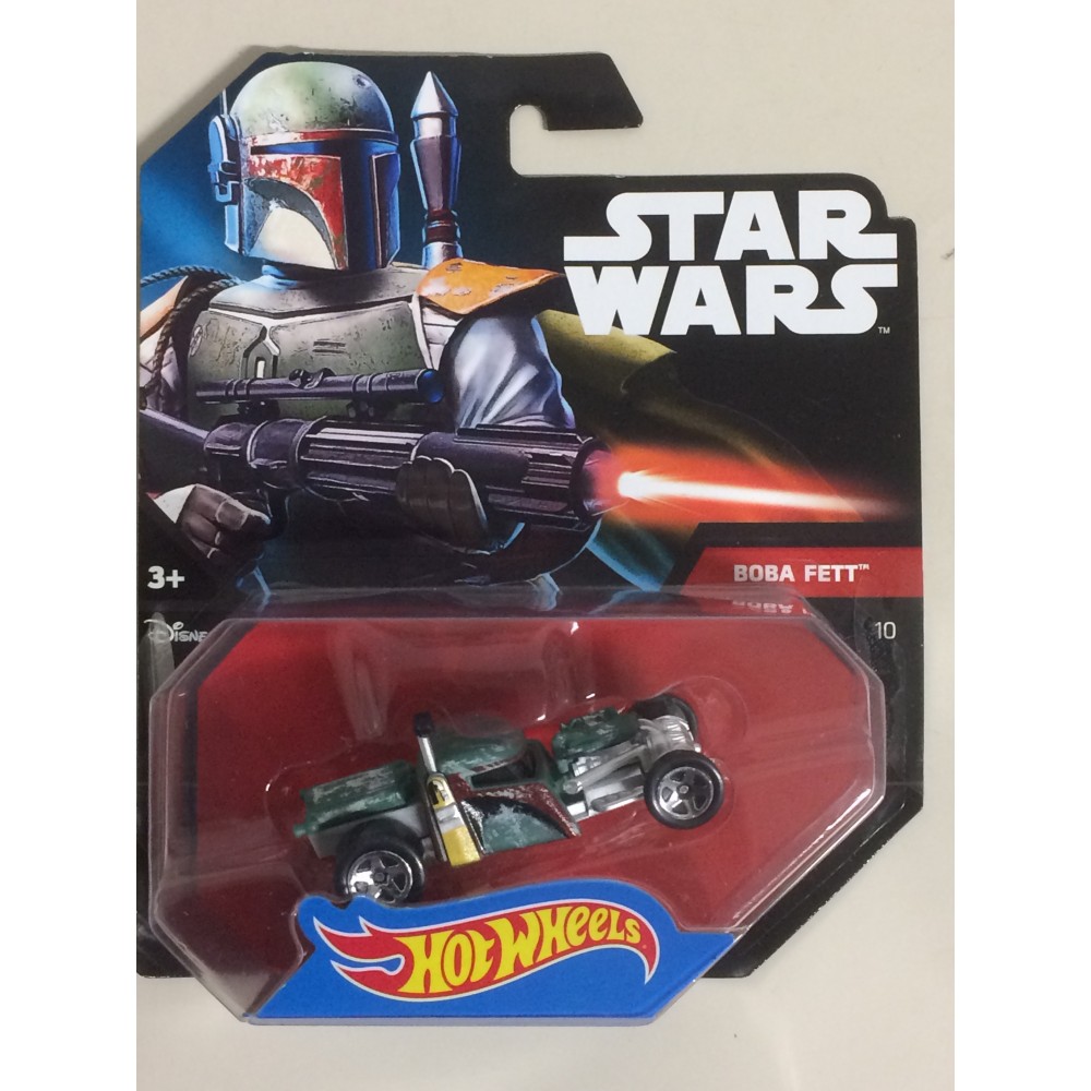 HOT WHEELS - STAR WARS  CHARACTER CAR BOBA FETT single vehicle package CGW42-0517