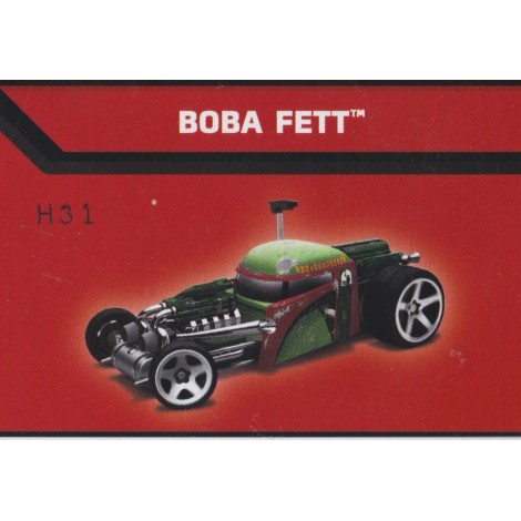 HOT WHEELS - STAR WARS  CHARACTER CAR BOBA FETT single vehicle package CGW42-0517