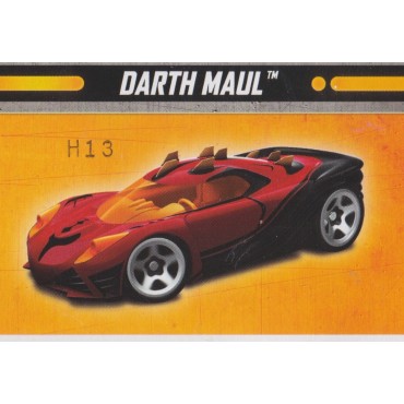 HOT WHEELS - STAR WARS  CHARACTER CAR DARTH MAUL single vehicle package CGW44-0511