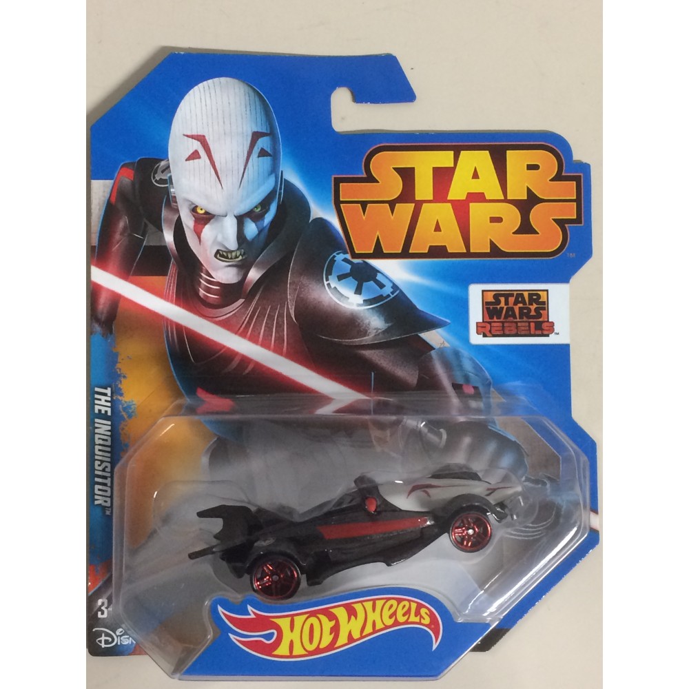 HOT WHEELS - STAR WARS  CHARACTER CAR THE INQUISITOR single vehicle package CGW48-0511