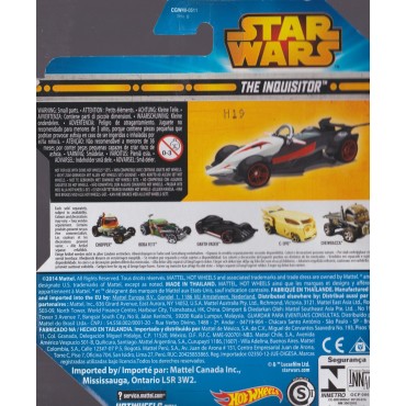 HOT WHEELS - STAR WARS  CHARACTER CAR THE INQUISITOR single vehicle package CGW48-0511