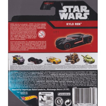 HOT WHEELS - STAR WARS  CHARACTER CAR KYLO REN single vehicle package CGW50-0517