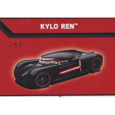 HOT WHEELS - STAR WARS  CHARACTER CAR KYLO REN single vehicle package CGW50-0517