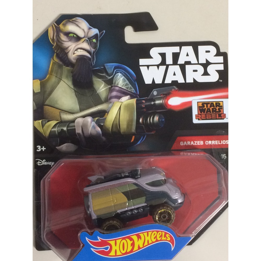 HOT WHEELS - STAR WARS  CHARACTER CAR GARAZEB ORRELIOS  single vehicle package CNB52-0517