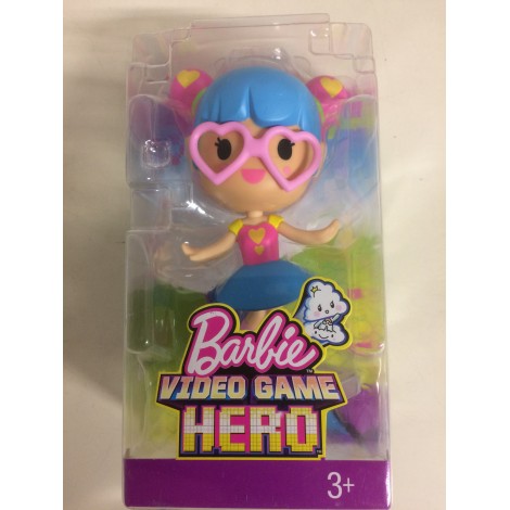 BARBIE VIDEOGAME HERO JUNIOR DOLL BLUE HAIR & EYEGLASSES  Mattel DWW 31