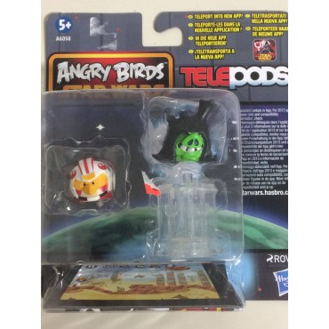 STAR WARS ANGRY BIRDS TELEPODS LUKE PILOT - EMPEROR PALPATINE TELEPODS 2 FIGURES  SET  Hasbro A6058