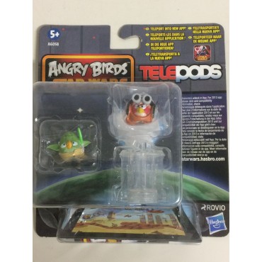 STAR WARS ANGRY BIRDS TELEPODS YODA - ANAKIN PODRACER TELEPODS 2 FIGURES  SET  Hasbro A6058