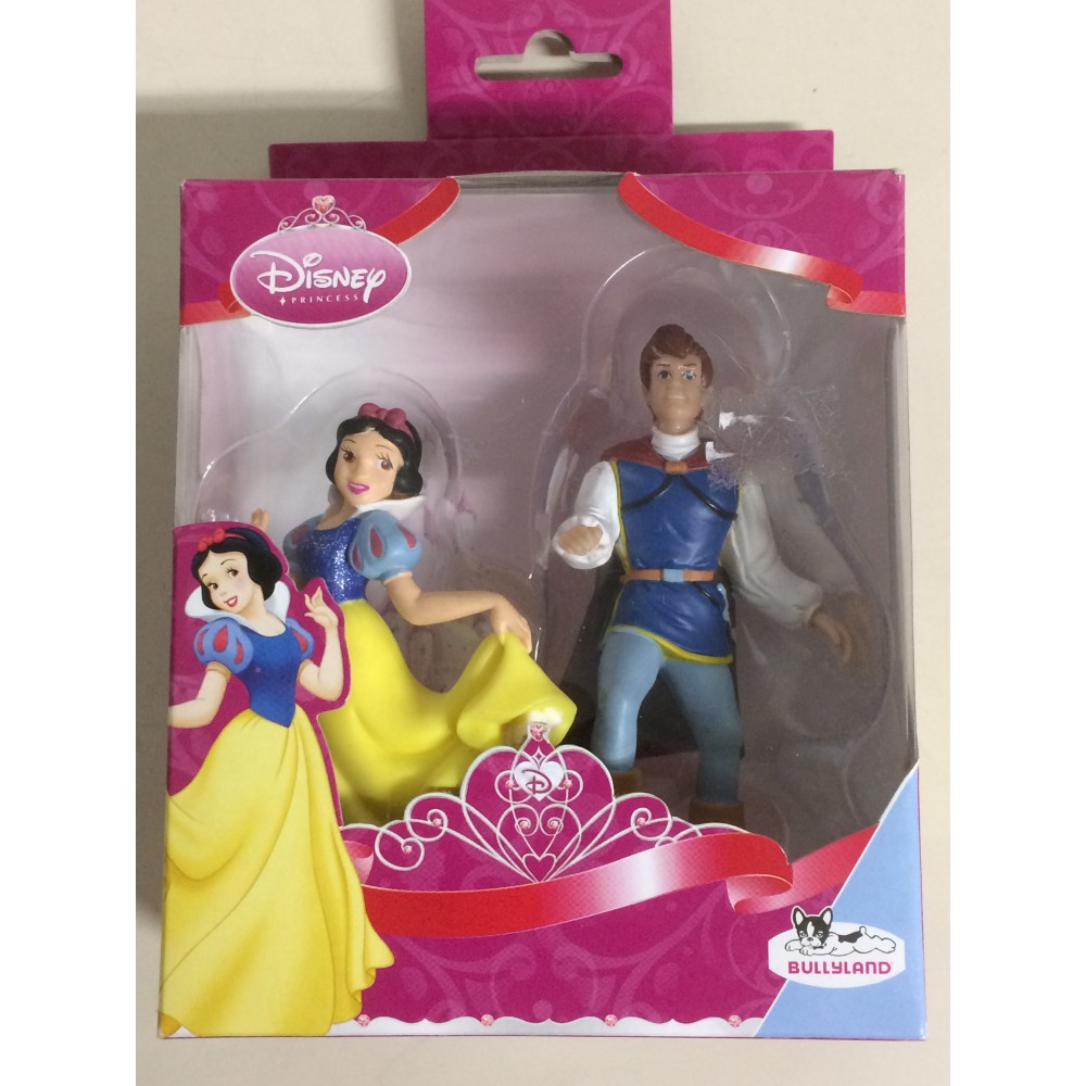 BIANCANEVE E IL PRINCIPE AZZURRO  Bullyland  2 action figures set dipinte a mano Disney