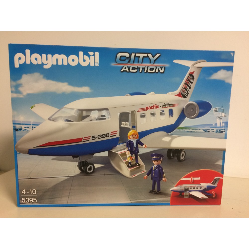 PLAYMOBIL CITY ACTION 5395 PASSENGER PLANE